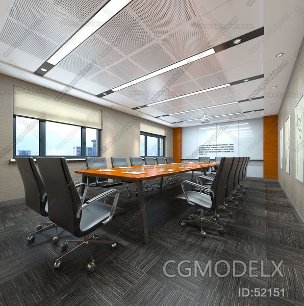 Modern Meeting Room 3D model [ID:52151]