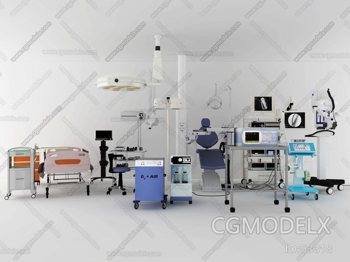 medical instruments 3d model