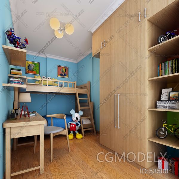 Modern Children's Room 3D model [ID:53500]