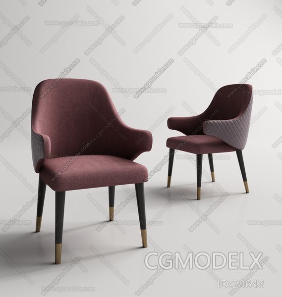 American Dining Chair 3D model [ID:28643]