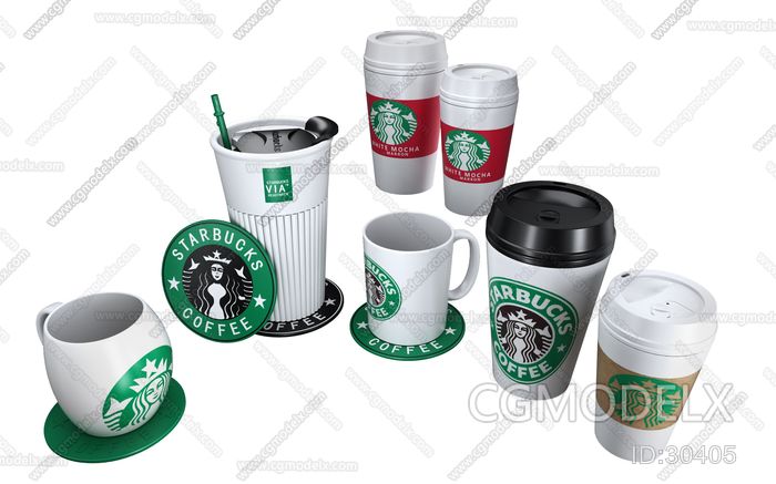 Starbucks coffee cup 3D Model Collection