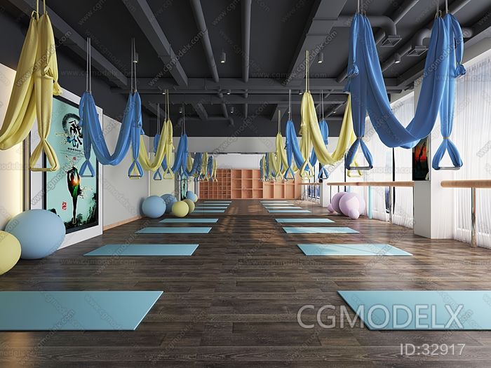 Modern Yoga Studio 3D model [ID:32917]