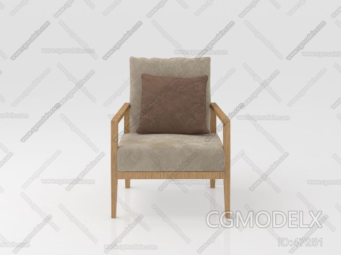Modern Solid Wood Chair 3D model - Odd Chair | CGmodelX