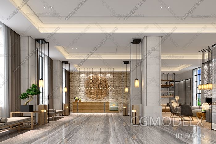 New Chinese Reception 3D model [ID:50293]