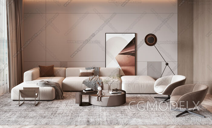 Minotti Modern Multi Person Sofa, Coffee Table, Single Chair ...