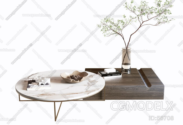 B& B Italia Modern Tea Table 3D Model [ID:56708]