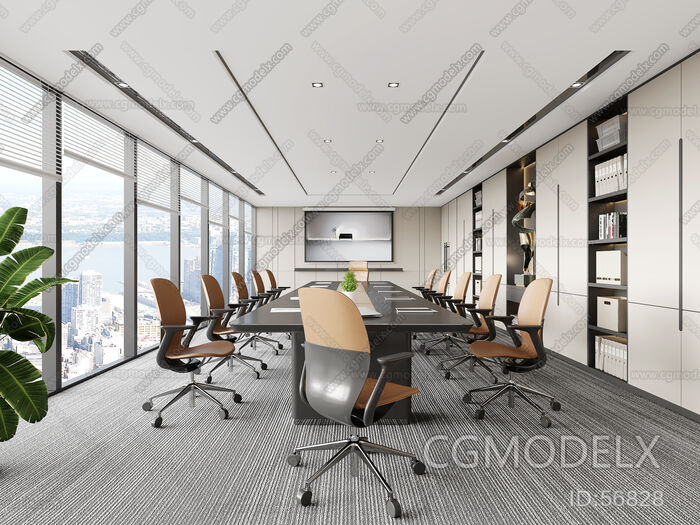 Modern Meeting Room 3D Model [ID:56828]