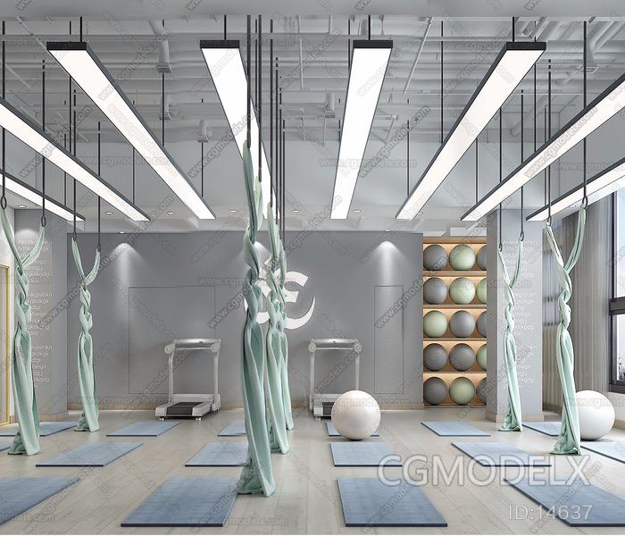 Modern Yoga Studio 3D model [ID:32917]