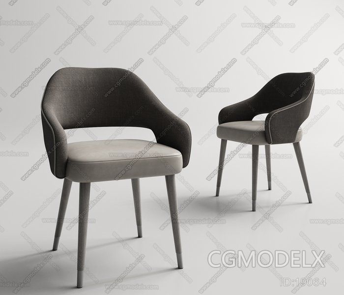 Contemporary Armchair 3d Model [id:19064]