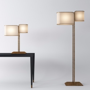 Simple European Floor Lamp 3D model [ID:53817]