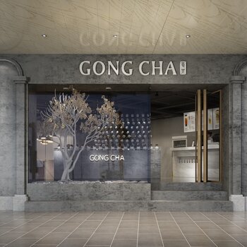 Modern Milk Tea Shop 3D model - Sweet Milk Tea Shop | CGmodelX