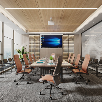 Modern Meeting Room 3D Model [ID:56987]