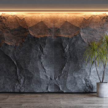 Modern Tv Background Wall 3D Model [ID:55351]