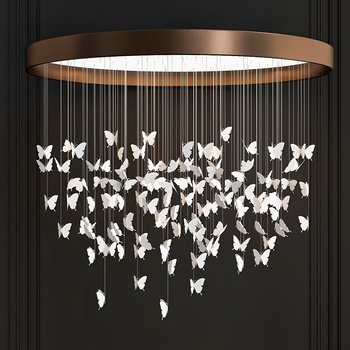 Contemporary Pendant Lights 3D model [ID:13950]