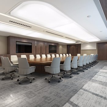 Contemporary Large Meeting Room 3D model [ID:17410]