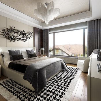 Contemporary Bedroom 3d model